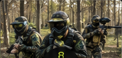 Corporate team building paintball event